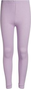 img 2 attached to 👧 Sugar & Style: Girls’ 2 Piece Waffle Knit Thermal Underwear Set (2T-16)