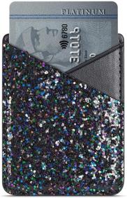 img 1 attached to Arlgseln Glitter Phone Card Holder