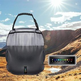 img 2 attached to 🏕️ Outdoor Essentials: Solar Camping Shower Bag - Detachable Hose, Switchable Shower Head | 20L/5 Gallon Capacity for Summer Camping, Beach, Hiking, and Outdoor Travel