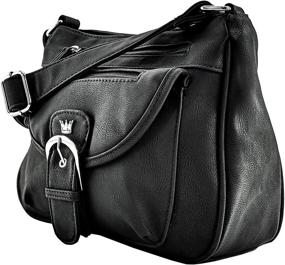 img 3 attached to 🔫 CCW Concealed Carry Handbag by Purse King - Crossbody and Shoulder Bag for Concealment