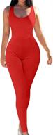 beagimeg womens bodycon clubwear jumpsuit logo