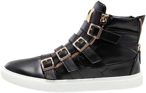 img 3 attached to 👟 Stylish High Top Athletic Sneakers for Men - JUMP Fashion Shoes