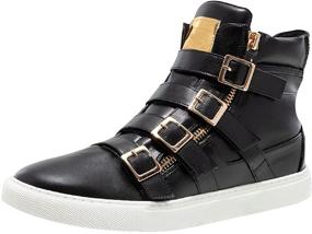 img 4 attached to 👟 Stylish High Top Athletic Sneakers for Men - JUMP Fashion Shoes