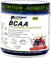 🍇 высокопроизводительное питание от performance inspired nutrition full 5g bcaa с электролитами, таурином и глутамином - все естественное средство для восстановления и восстановления - вкус ягодного фруктового взрыва - 1,39 фунтов логотип