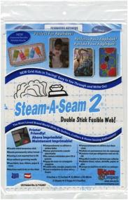 img 1 attached to Steam-A-Seam 2 Double Stick Fusible Web - 9x12 Size, Pack of 5