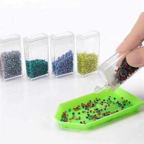 img 2 attached to Ultimate Diamond Painting Storage Containers: 113PCS Portable Bead Storage Solution with Reusable Tools & Accessories Kit