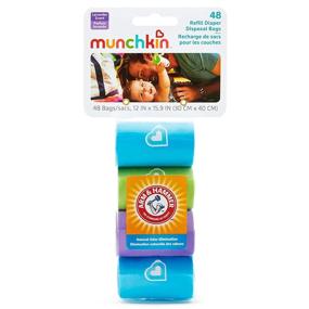 img 1 attached to 👶 Munchkin Arm & Hammer Diaper Bag Refills - 4 Pack with 48 Bags
