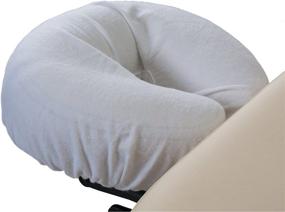 img 3 attached to EARTHLITE DURA-Luxe Flannel Face Pillow Covers - Premium 100% Natural Cotton Flannel Massage Table Headrest Covers, Cradle Covers (Set of 2), White