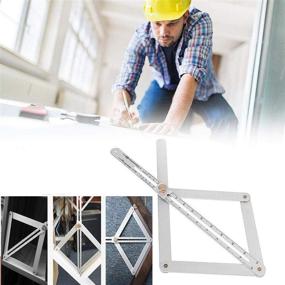 img 4 attached to Aluminium Corner Protractor for Precise Woodworking Measurement