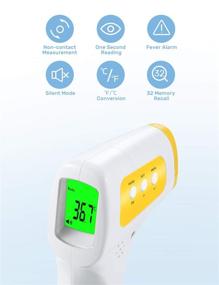 img 3 attached to 🌡️ CocoBear Non-Contact Infrared Forehead Thermometer for Baby and Adult - Medical Grade Fever Thermometer