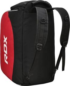 img 1 attached to 🎒 RDX Gym Duffle Bag Kit - Sports Holdall for Fitness, MMA Gear, Exercise Equipment, Hiking & Travel - Lightweight Shoulder Backpack with Rucksack Handles, Shoe Compartment, and Zipper