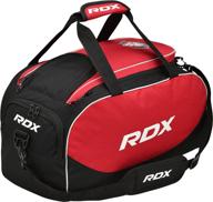 🎒 rdx gym duffle bag kit - sports holdall for fitness, mma gear, exercise equipment, hiking & travel - lightweight shoulder backpack with rucksack handles, shoe compartment, and zipper logo