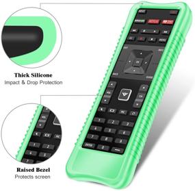 img 2 attached to 📱 Enhance Your Vizio XRT500 Remote with the Fintie Silicone Case in Green Glow in The Dark