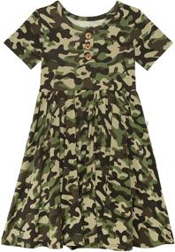 img 4 attached to 👗 Optimized Search: Posh Peanut Girls' Dresses - Baby Clothing in Soft Bamboo Viscose - Ideal Summer Dress for Kids