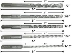 img 3 attached to 🛠️ Superior Performance: SPKLINE SDS Plus Tungsten Concrete Drill Bit for Multiple Applications