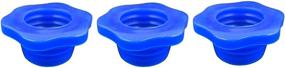 img 4 attached to 🔵 3 Pack of LiXiongBao Petal Drain Pipe Seal Hose Silicone Plugs for Kitchen, Bathroom, and Laundry - Blue