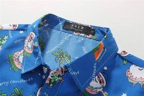 img 2 attached to SSLR Holiday Casual Hawaiian Christmas Shirts for Men: Festive Attire for Celebrations!