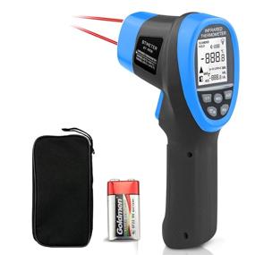 img 4 attached to 🌡️ BTMETER BT-985B Laser Temperature Gun Pyrometer, -58~2480℉(-50~1360℃) High Temperature Meter, 16:1 Distance Spot Ratio Industrial Infrared Thermometer Tester for Furnace, Smelting (NOT for Measuring Human Body Temperature)