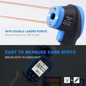 img 3 attached to 🌡️ BTMETER BT-985B Laser Temperature Gun Pyrometer, -58~2480℉(-50~1360℃) High Temperature Meter, 16:1 Distance Spot Ratio Industrial Infrared Thermometer Tester for Furnace, Smelting (NOT for Measuring Human Body Temperature)