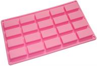 x-haibei 20-cavity silicone mold: mini rectangular soap & chocolate candy maker - 0.5oz per cell logo