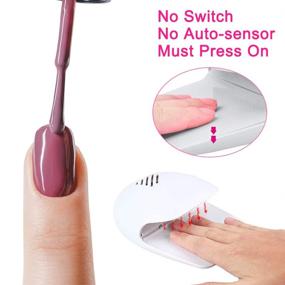 img 3 attached to 💨 Portable Nail Fan Dryer for Regular Nail Polish, Quick Dry Nail Art Polish Machine, Gel Nail Dryer Blower for Fingernail and Toenail, Battery Operated Portable Fans