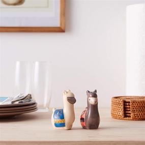 img 1 attached to 🦙 Boston Warehouse Llama Salt & Pepper Set: Quirky and Functional Kitchen Accessories