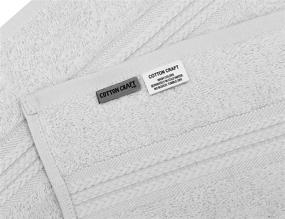 img 2 attached to Ultra Soft 4 Pack Oversized Bath Towels 30x54 - 100% Pure Ringspun Cotton - Luxurious Rayon Trim - Ideal for Everyday Use - Easy Care Machine Wash