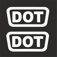 👷 enhance safety and style: reflective white dot helmet decal stickers - 2pcs set logo