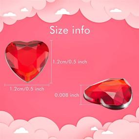 img 3 attached to 💎 Chengu Acrylic Valentine's Decor Rhinestone Sewing