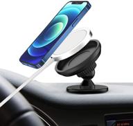 📱 360 degree rotation magsafe car mount holder with vhb adhesive base for iphone 12/iphone 12 pro/iphone 12 pro max/iphone 12 mini - hands-free dashboard phone stand mount logo