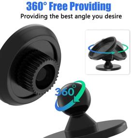 img 3 attached to 📱 360 Degree Rotation Magsafe Car Mount Holder with VHB Adhesive Base for iPhone 12/iPhone 12 Pro/iPhone 12 Pro Max/iPhone 12 Mini - Hands-Free Dashboard Phone Stand Mount