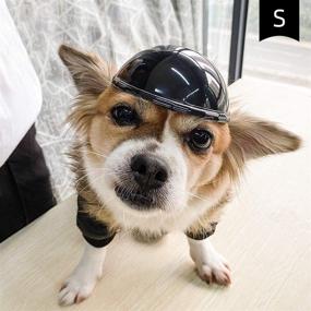 img 3 attached to 🏍️ Motorcycle Pet Helmet for Small-Medium Dogs and Cats - Doggy Hat for Bike