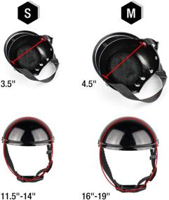 img 2 attached to 🏍️ Motorcycle Pet Helmet for Small-Medium Dogs and Cats - Doggy Hat for Bike