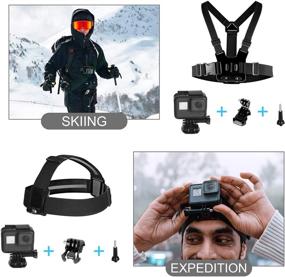 img 1 attached to EMART 53-in-1 Action Camera Accessories Kit for GoPro Hero Session Fusion 9 8 Max 7 6 5 4 3 3+ 2 1 Black, Accessory Bundle Set for DJI Osmo Action AKASO APEMAN Campark Xiaomi Yi, Insta360 Compatible