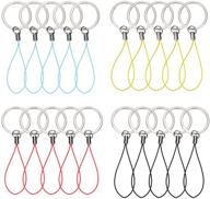 🔑 convenient keyring with strap lanyard for usb flash drive mp3 player keys cellphone - 20 pcs, 4 colors logo