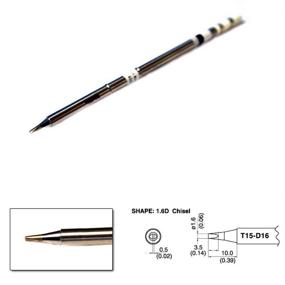 img 3 attached to 🔥 Premium Soldering Tip Chisel 1 6mm-10mm: Efficient and Reliable Soldering Solutions