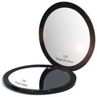 makeup pocket mirror magnification glass 标志