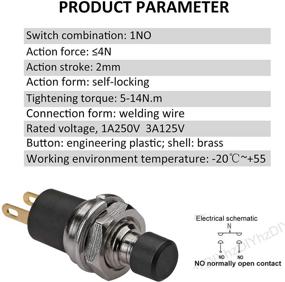 img 2 attached to 🔒 DIYhz Self-Locking Button Switch with Latching Feature