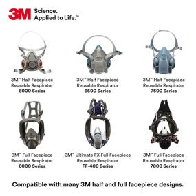 img 1 attached to Enhanced 3M Cartridge Purifying Respirator: Low Maintenance Solution for Optimal Protection