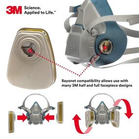 img 2 attached to Enhanced 3M Cartridge Purifying Respirator: Low Maintenance Solution for Optimal Protection