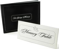 📔 cherished company funeral guest book - celebrating life, including white memory table sign logo