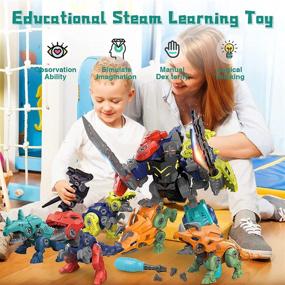 img 2 attached to 🦕 Dmsbuy Dinosaur Toys: Ignite Your Kids' STEM Curiosity!