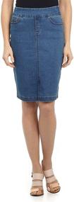 img 4 attached to Rekucci Women's Comfort Stretch Malibu Skirts - Stylish Women's Clothing