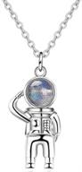 🌙 jude jewelers astronauts spaceman universe earth moonstone pendant necklace for all ages and genders logo