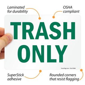 img 2 attached to 🗑️ Enhanced SmartSign Trash Polyester SuperStick Adhesive: Long-lasting and Effective