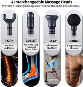 img 2 attached to 💆 VI PRO Quiet Percussion Massage Gun: Professional Deep Tissue Massager for Athletes - Portable & Powerful Handheld for Whole Body Therapy & Recovery