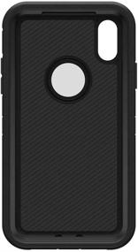 img 1 attached to 📱 Ultimate Protection: Defender Case for iPhone XR with Triple Layer Defense, Belt Clip Holster, and SCREENLESS Edition - Black