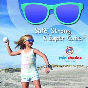 img 1 attached to 🕶️ Minishades Polarized Classic Kids Sunglasses: Grape Jelly Frame & Polarized Grey Lens - Stylish Eye Protection for Children