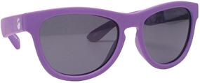 img 4 attached to 🕶️ Minishades Polarized Classic Kids Sunglasses: Grape Jelly Frame & Polarized Grey Lens - Stylish Eye Protection for Children