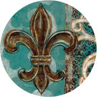 🍸 stylish teal fleur thirstystone drink coaster: enhance your beverage experience! logo